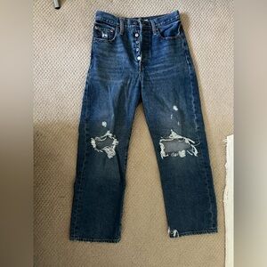 LEVIS Ribcage Straight Ankle Jean